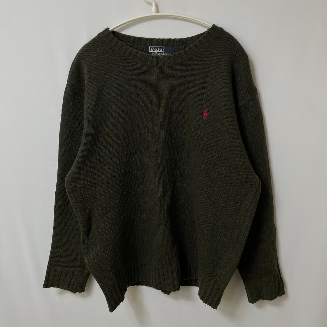 [ L ] 폴로 랄프로렌 여성 울 라운드 니트 상품이미지1