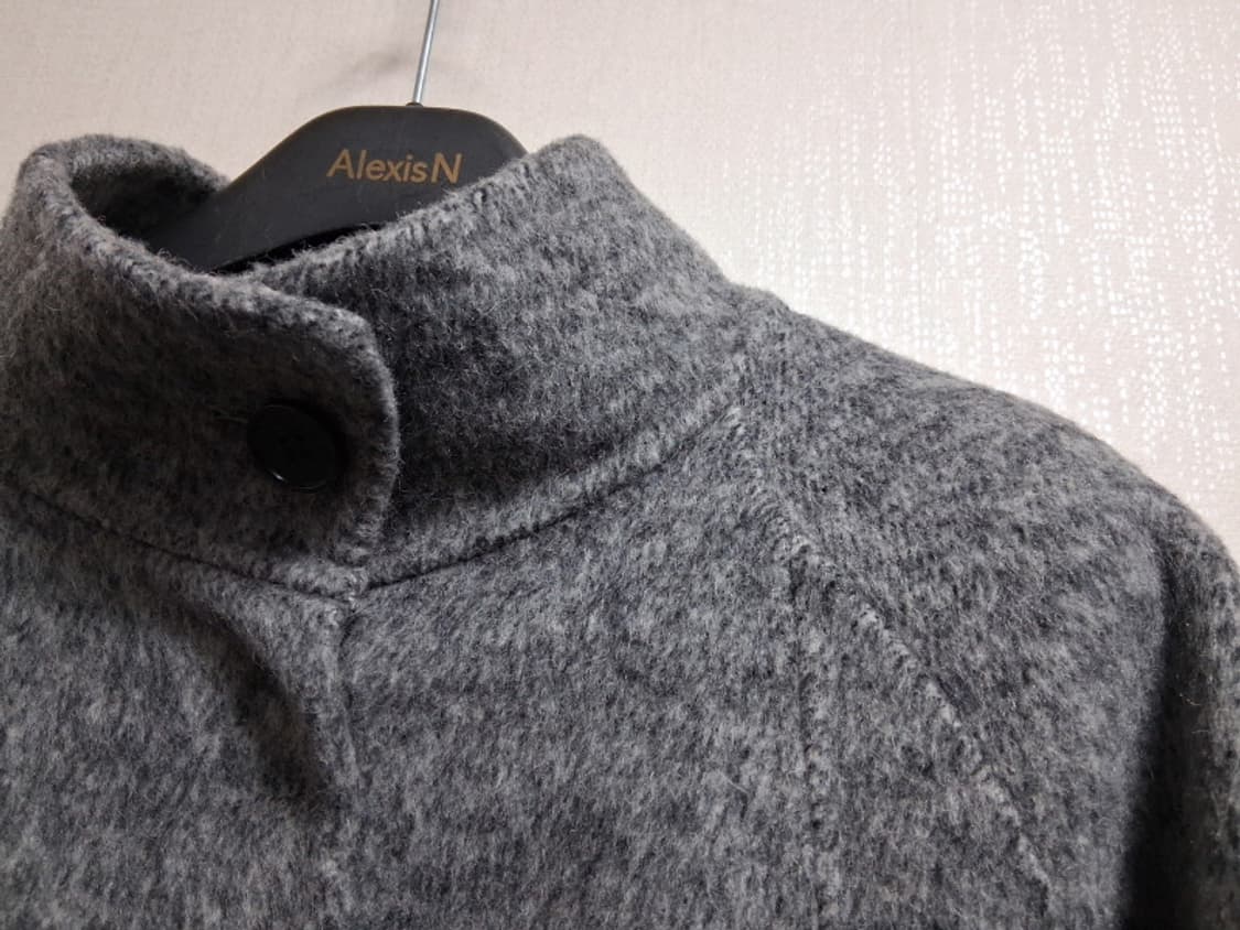 100%두터운 양모 롱코트 케이프분위기 새상품 6677 상품이미지4