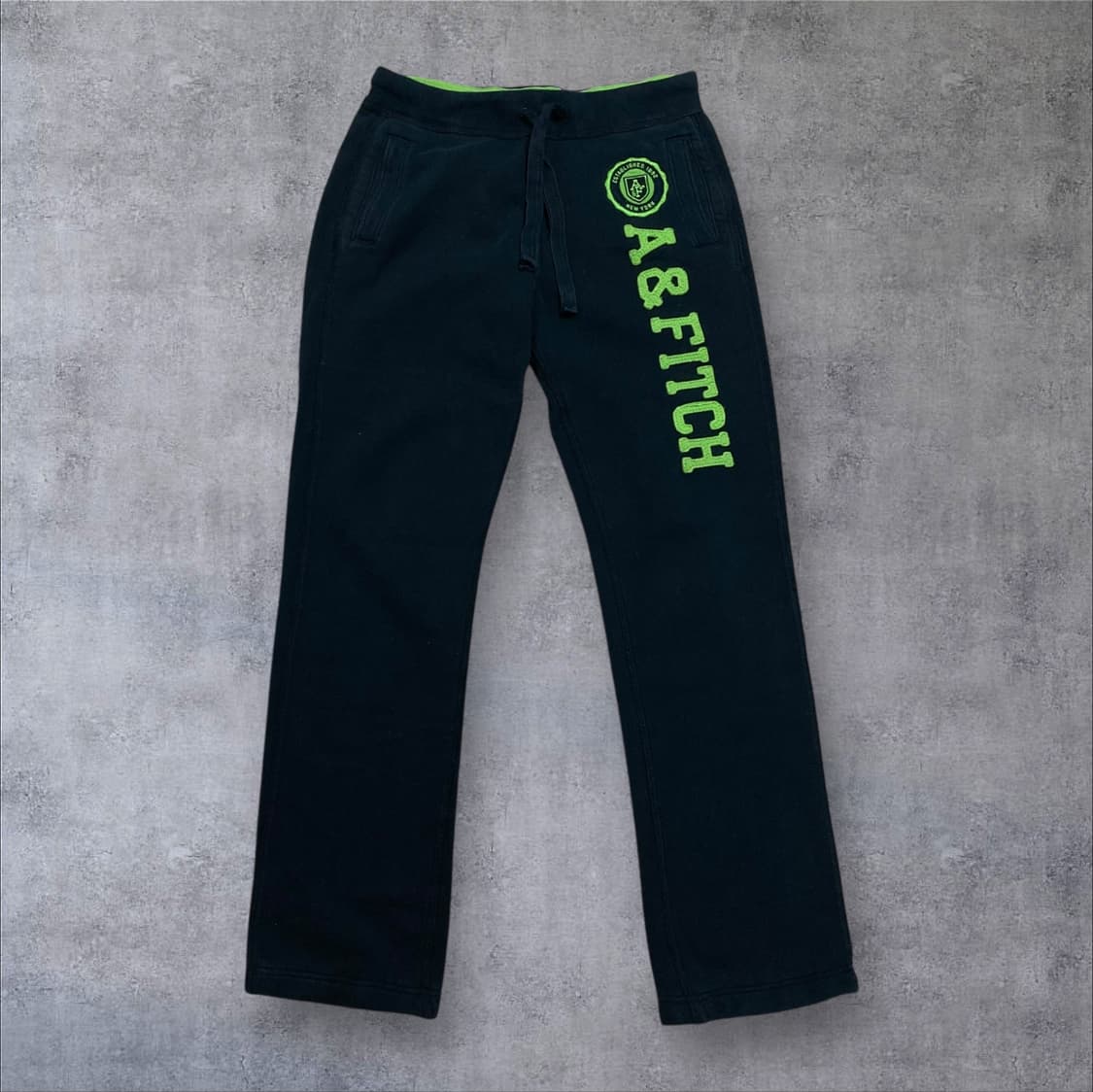 아베크롬비 y2k 스펠아웃 네이비 스웻 팬츠 상품이미지1