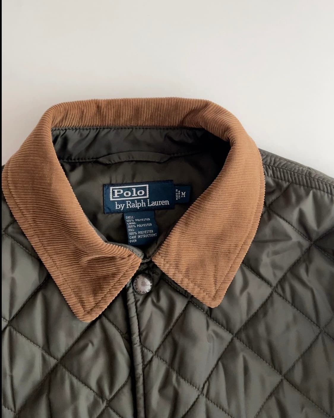 폴로 랄프로렌 코듀로이 카라 퀼팅 자켓 M  상품이미지2