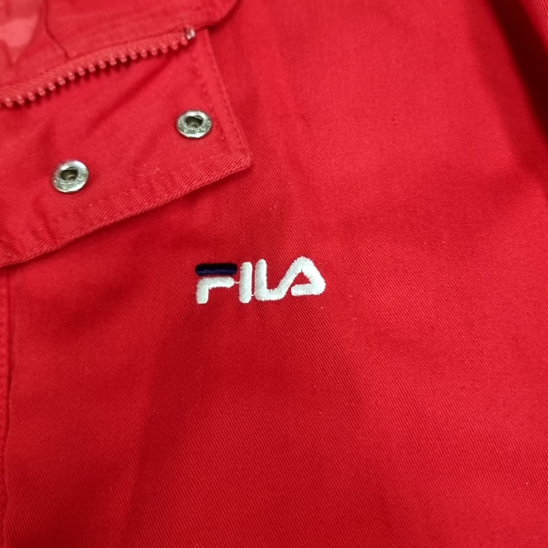 한국제 80년대 빈티지 휠라 스키팀 레드 패딩 자켓(105) 상품이미지4