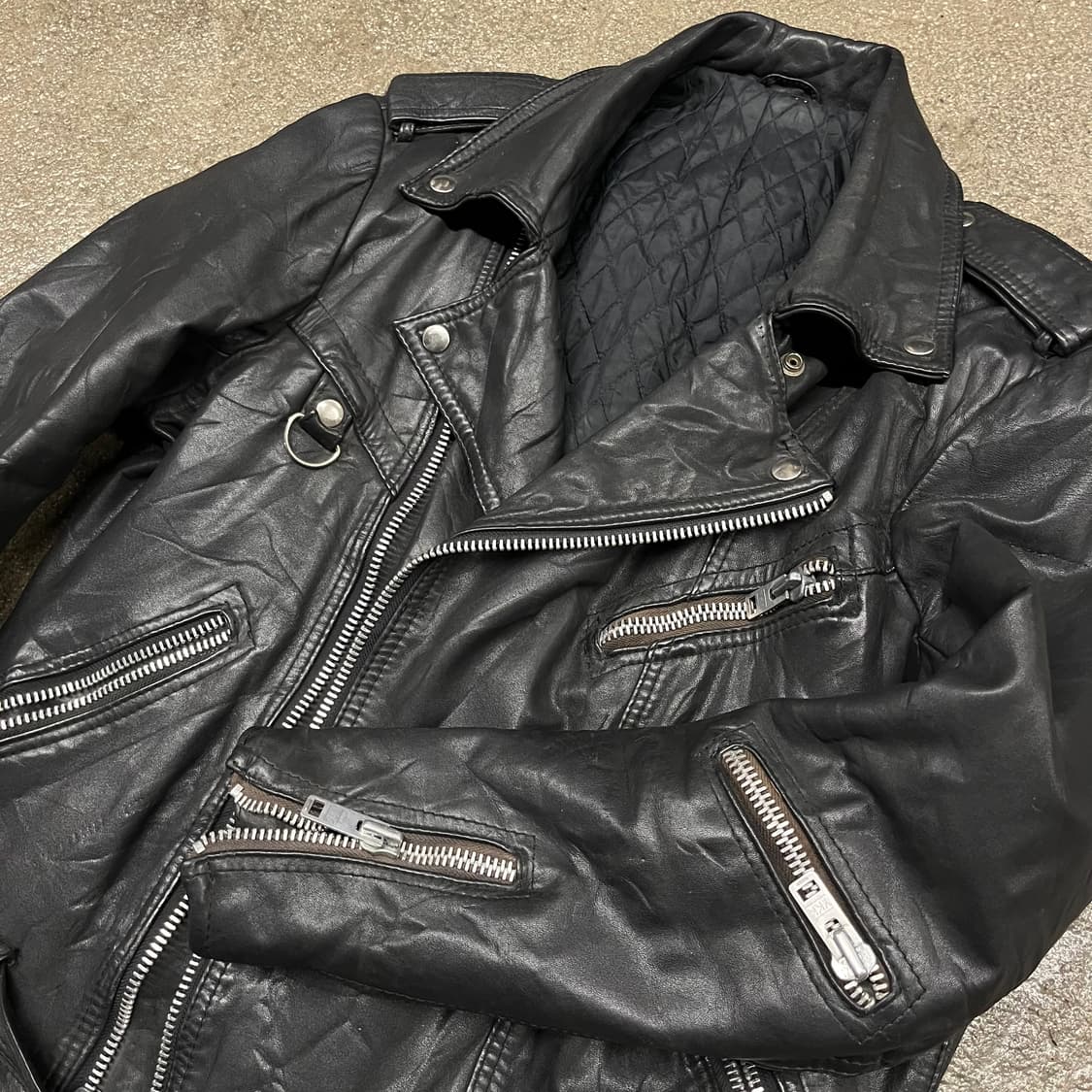 90s 빈티지 더블 라이더 자켓 (100-105) 상품이미지5