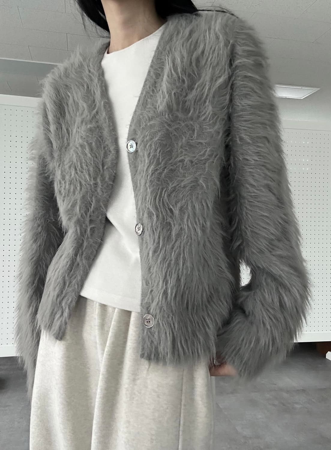 퍼 가디건 상품이미지3