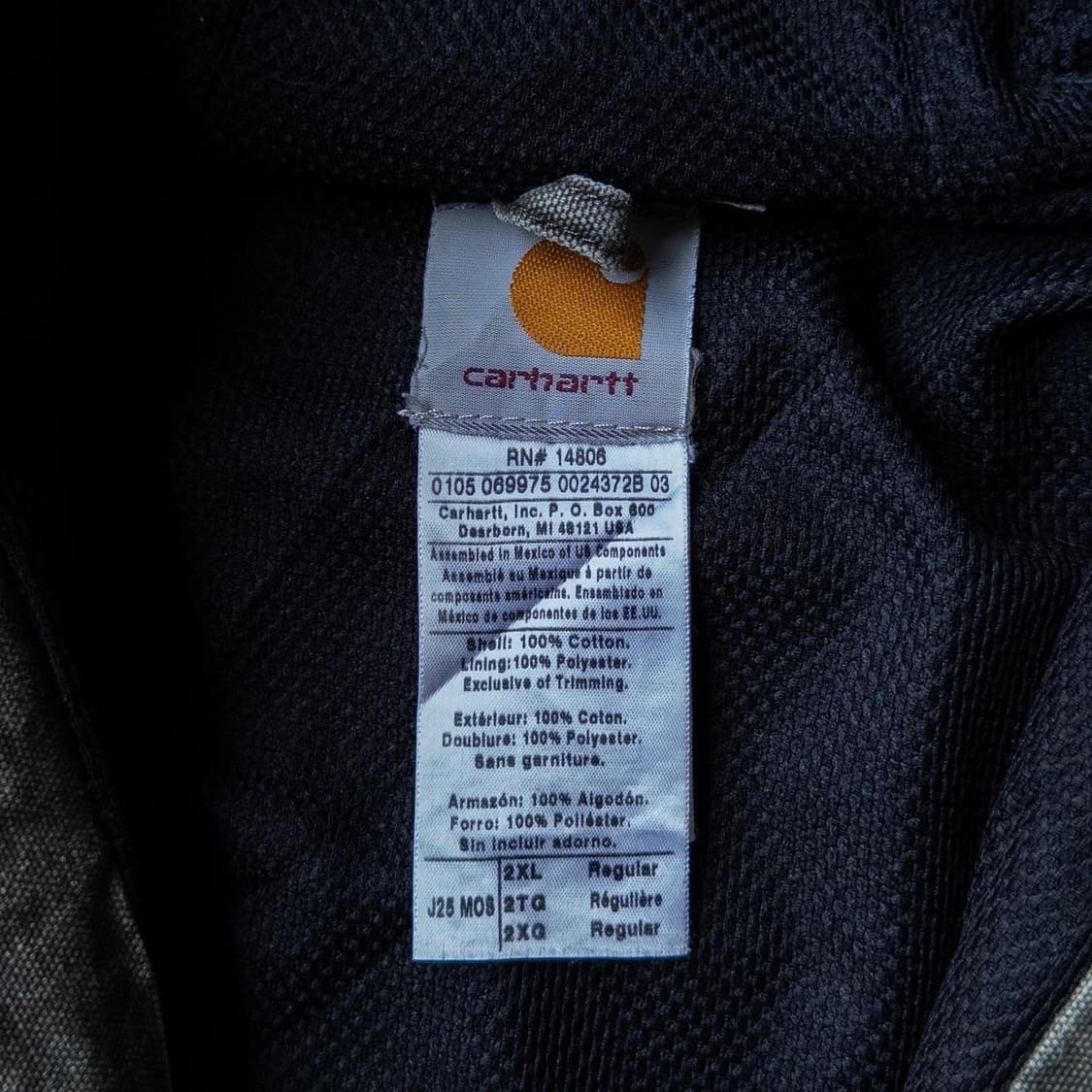 칼하트 J26 모스 그린 후드집업 자켓 상품이미지2