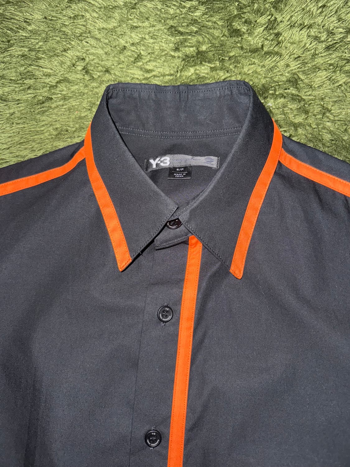 [S] Y-3 요지 야마모토 15SS 오렌지 라인 코튼 셔츠 상품이미지3