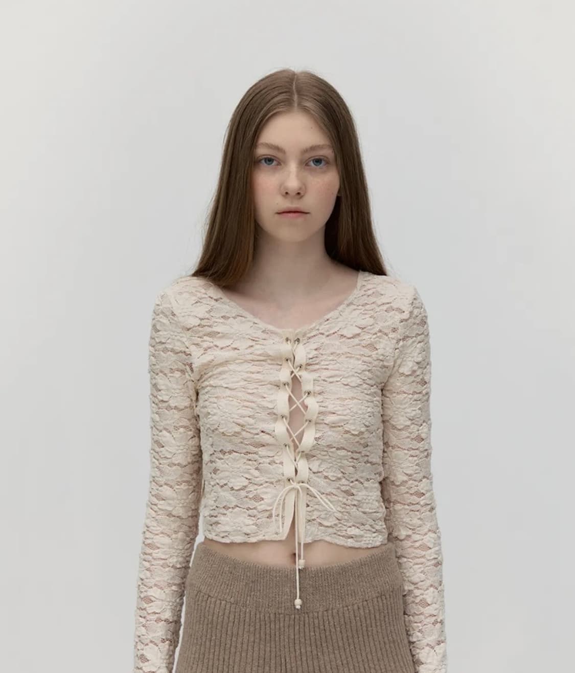 SOFTSEOUL 소프트서울 가든레이스탑 아이보리 상품이미지1