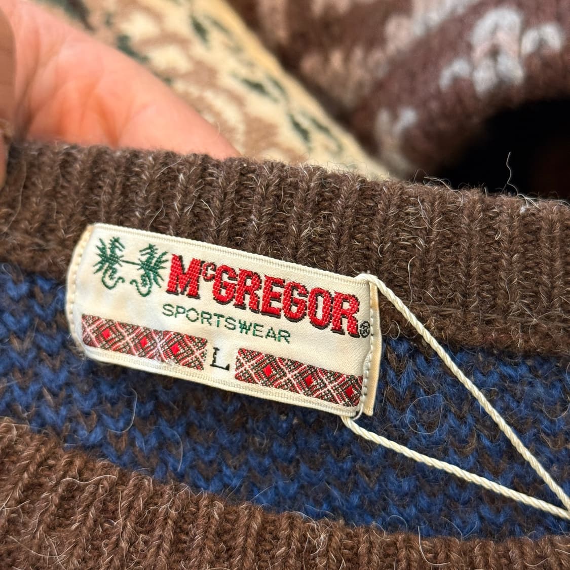 90S 맥그리거 울혼방 스웨터 상품이미지5