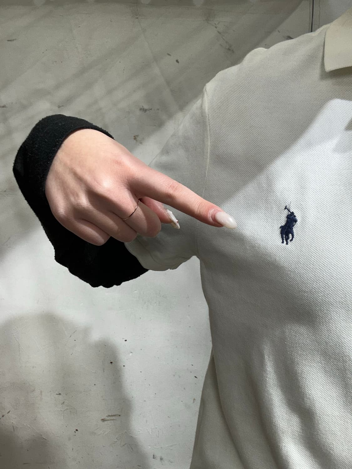 폴로 랄프 로렌 신형 화이트 반팔 카라 티셔츠 M 상품이미지4