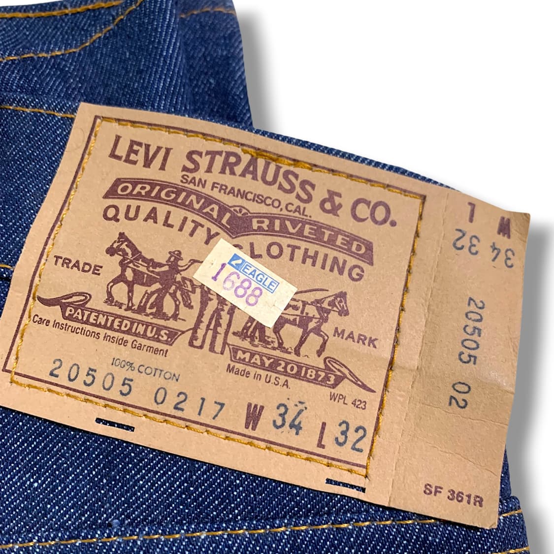 [34] 80s levis 505 Deadstock pants 상품이미지2