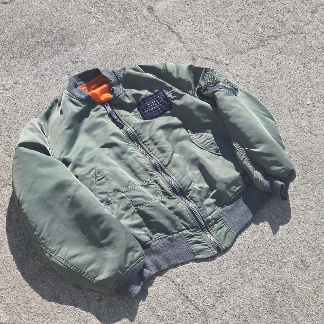 S.O/패치워크 커스텀 ma-1 상품이미지1