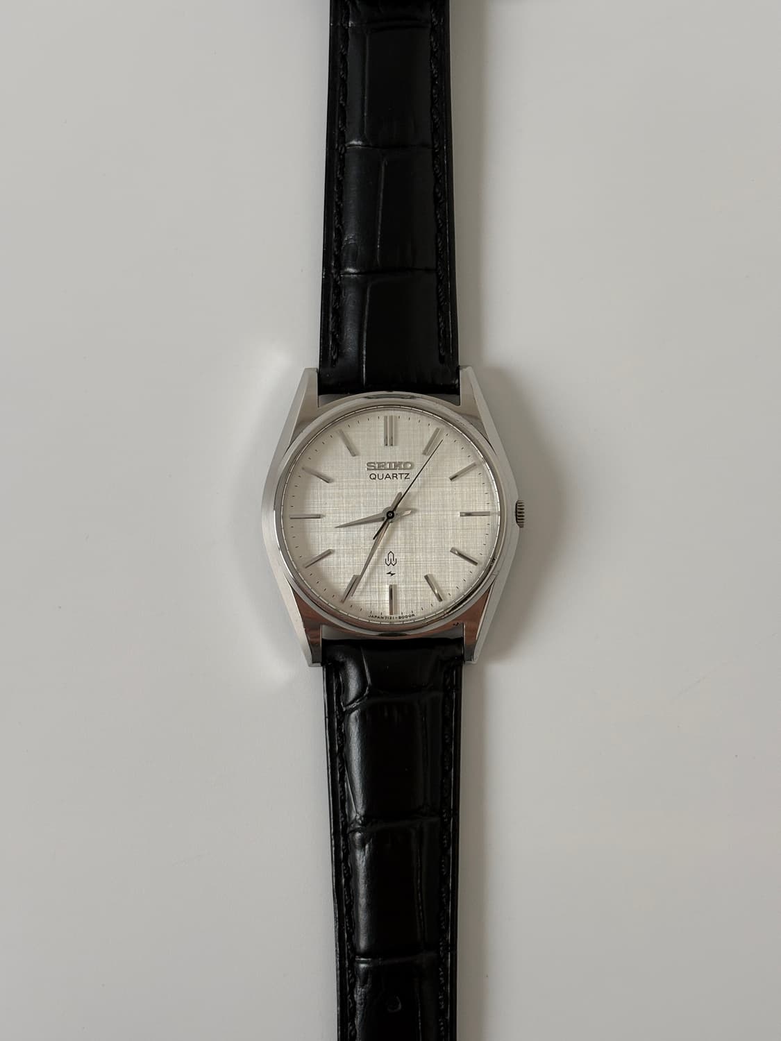 1980s Linen Dial Silver Quartz 상품이미지3