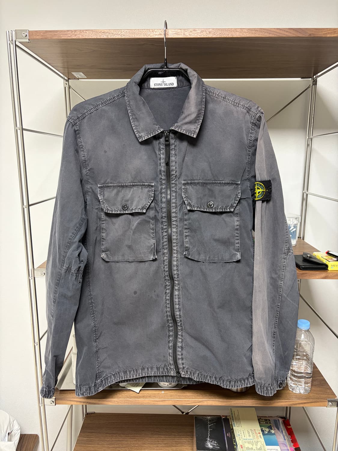 스톤 아일랜드 올드이펙트 오버셔츠 블랙 L 상품이미지1