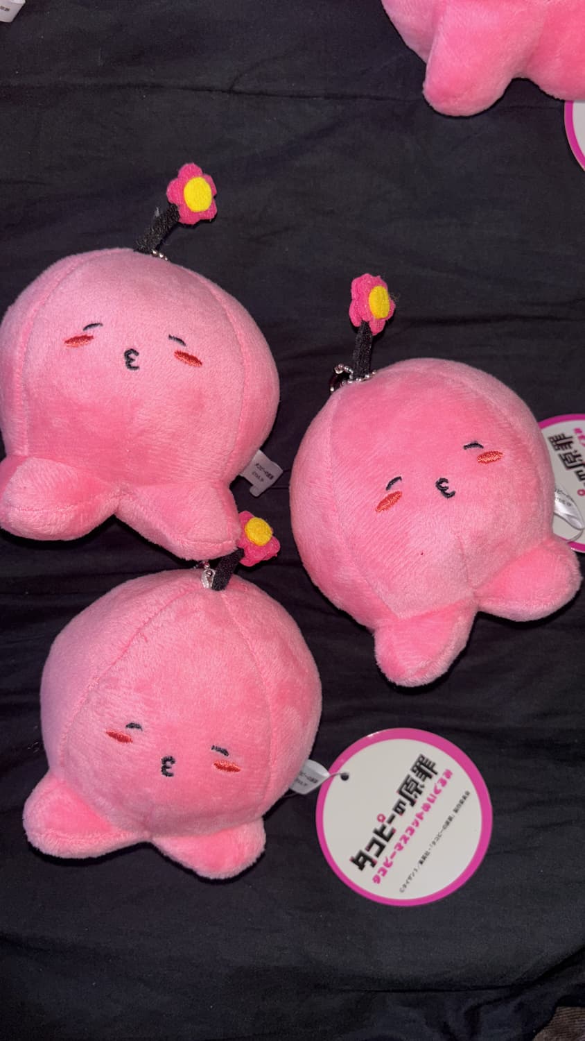 (일본 정품) 타코피의 원죄 마스코트 키링 인형 - 꽃 상품이미지1