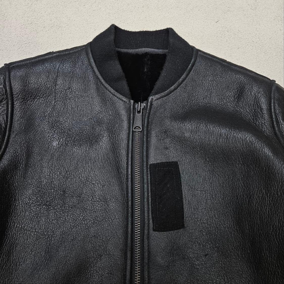 알파인더스트리 염소 가죽 봄버 자켓 XL 상품이미지6