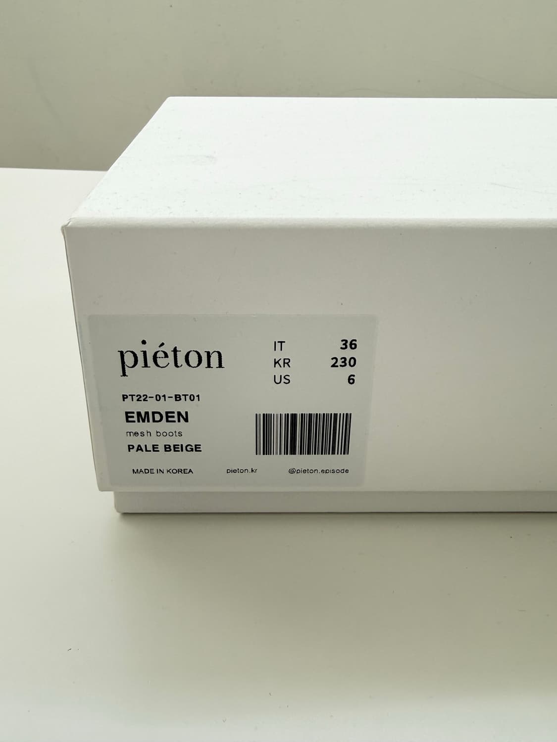 피에톤 emden mesh boots  상품이미지5