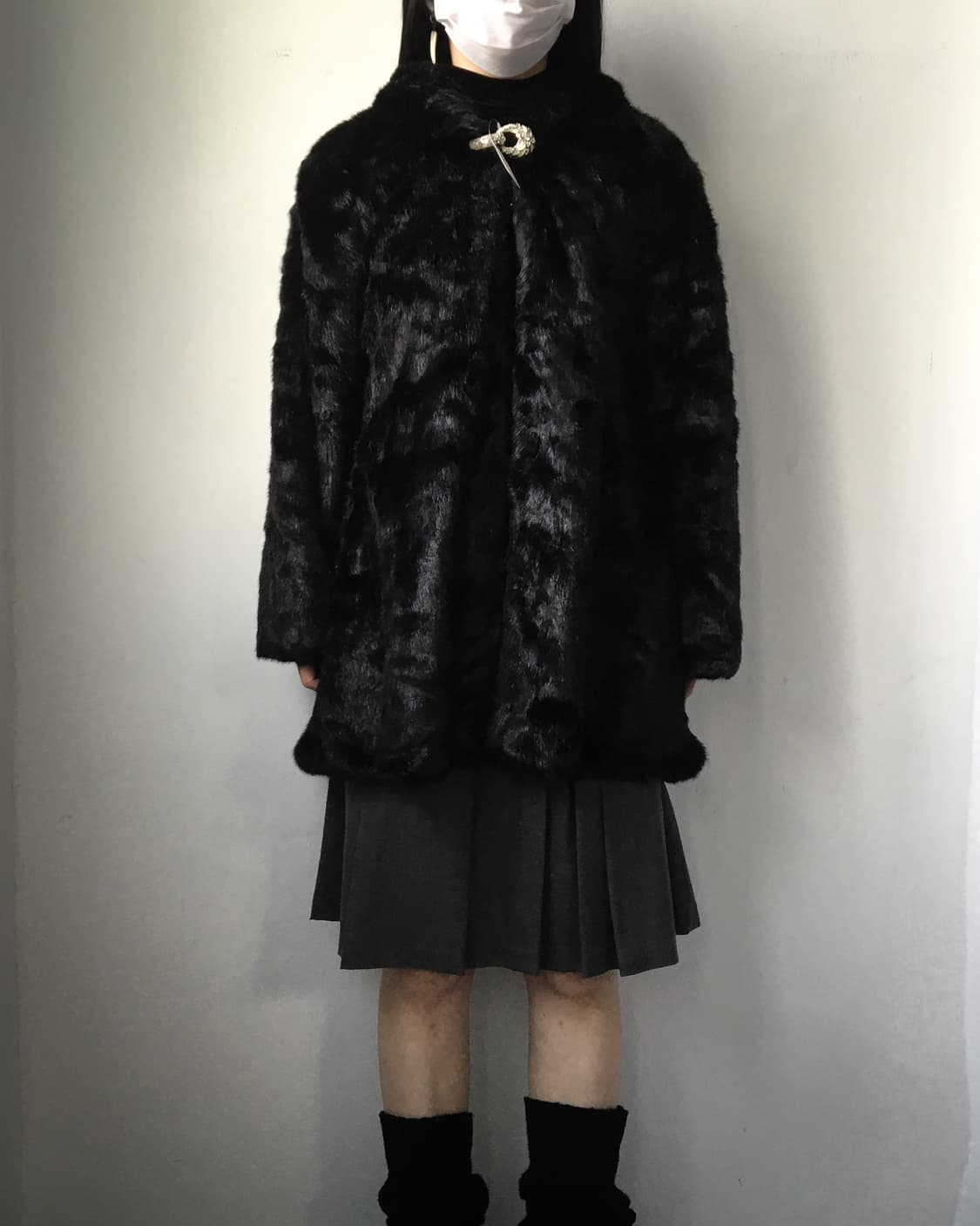 Fake fur hood jacket 상품이미지7