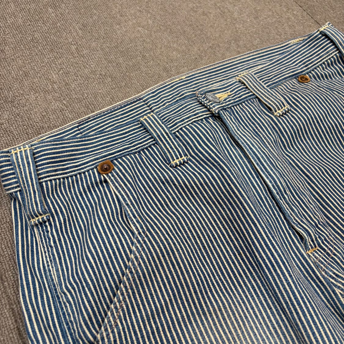 levis 503 리바이스 히코리 카펜터 신치백 하프 데님  상품이미지2
