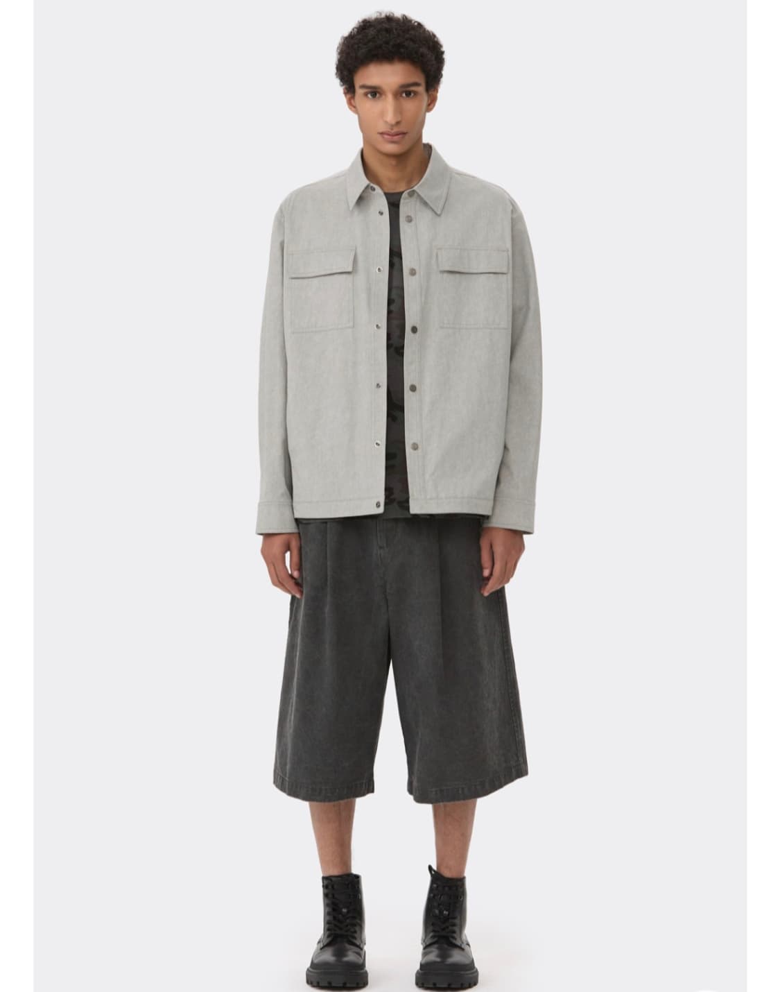 26SS 커스텀멜로우 Grey Trucker Shirt 셔츠 자켓 상품이미지1