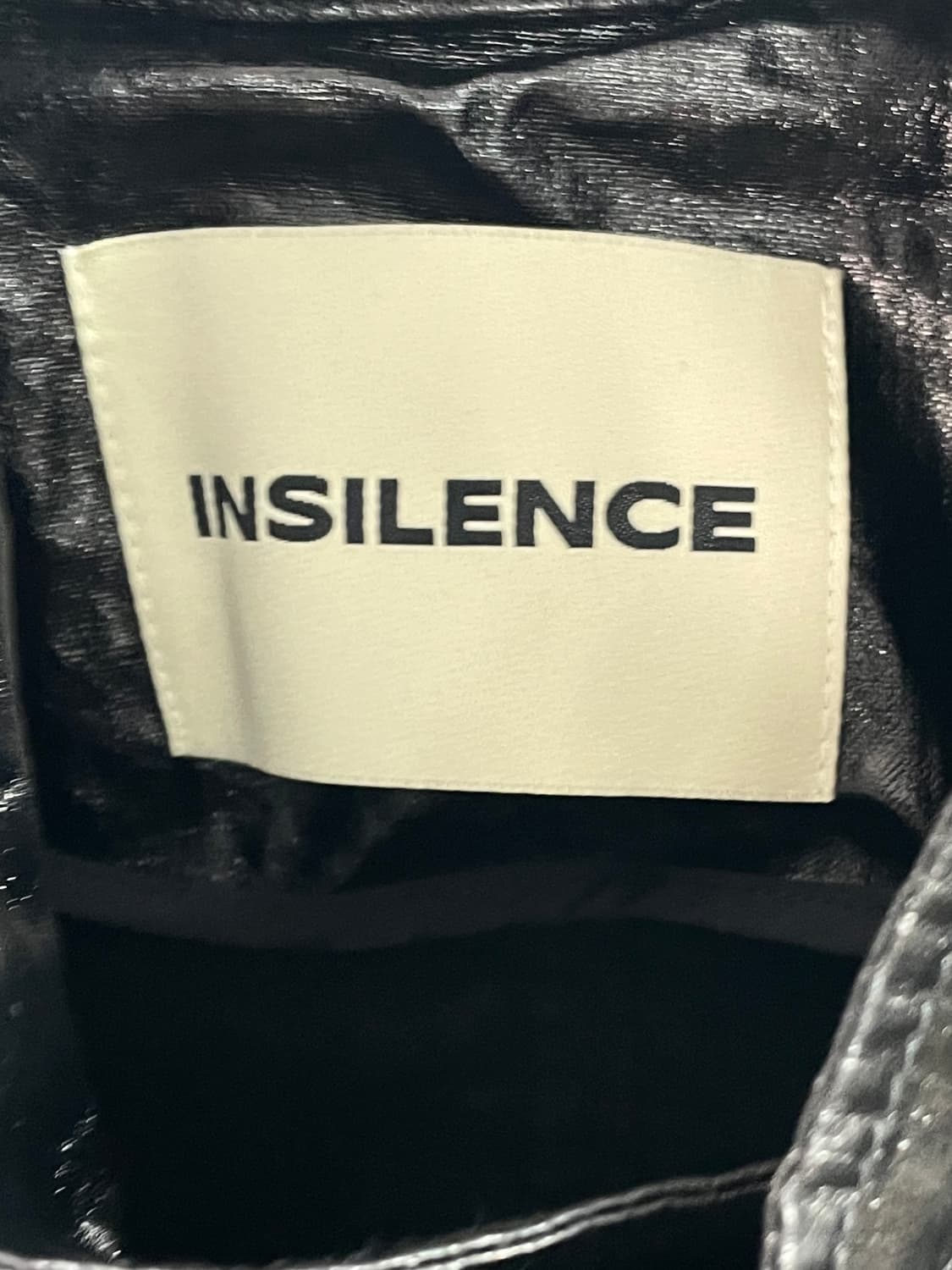 인사일런스 메탈릭 바이커 코팅자켓 (on.557) 상품이미지5