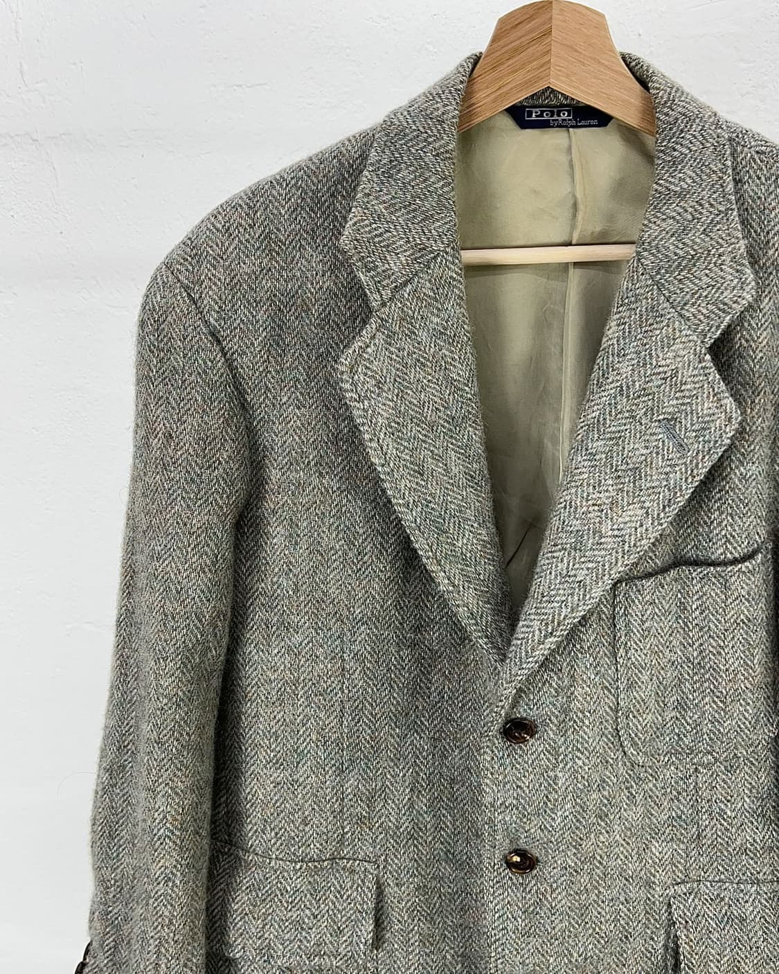 폴로 랄프로렌 해링본 트위드 울 블레이저 자켓 상품이미지2