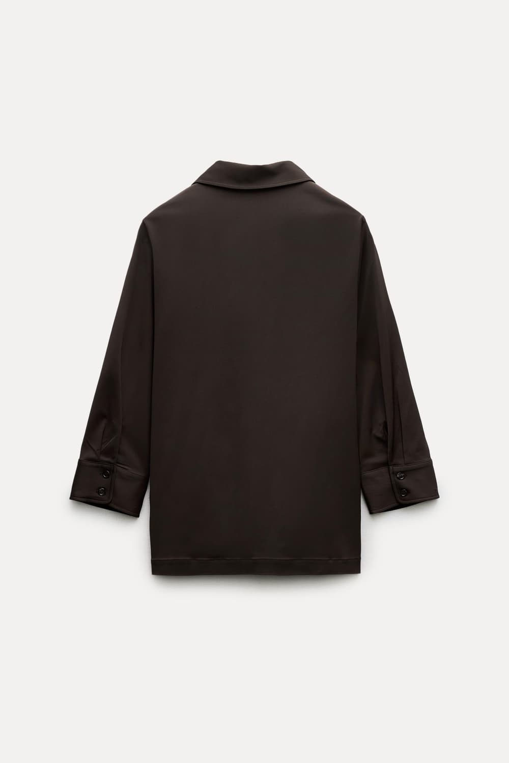 거의 새것 ZARA 자라 브라운 셔츠 M 상품이미지9