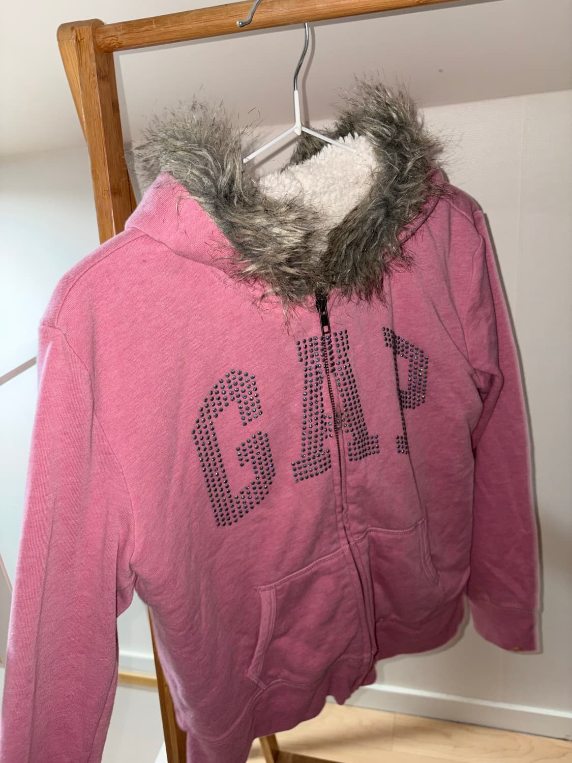 희귀매물) Gap 키즈 울프죠 핑크 후드집업 갸루 대장 빈티지 y2k 상품이미지3