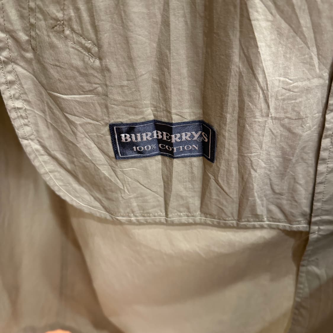버버리 코튼 트렌치 코트 더블 브레스티드 벨트 견장 디테일 라이트 카키 상품이미지7