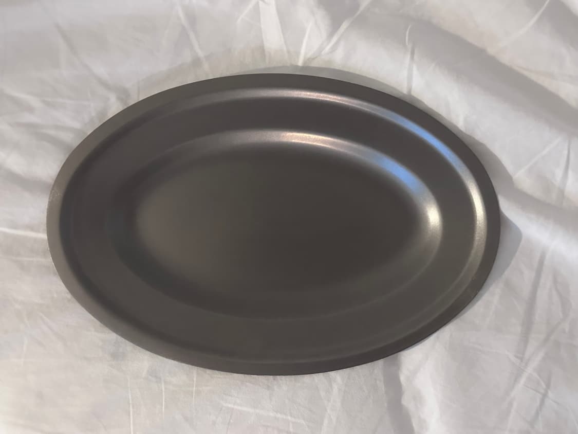 재팬 빈티지 이녹스 스테인리스 스텐 오발 접시 트레이 상품이미지4