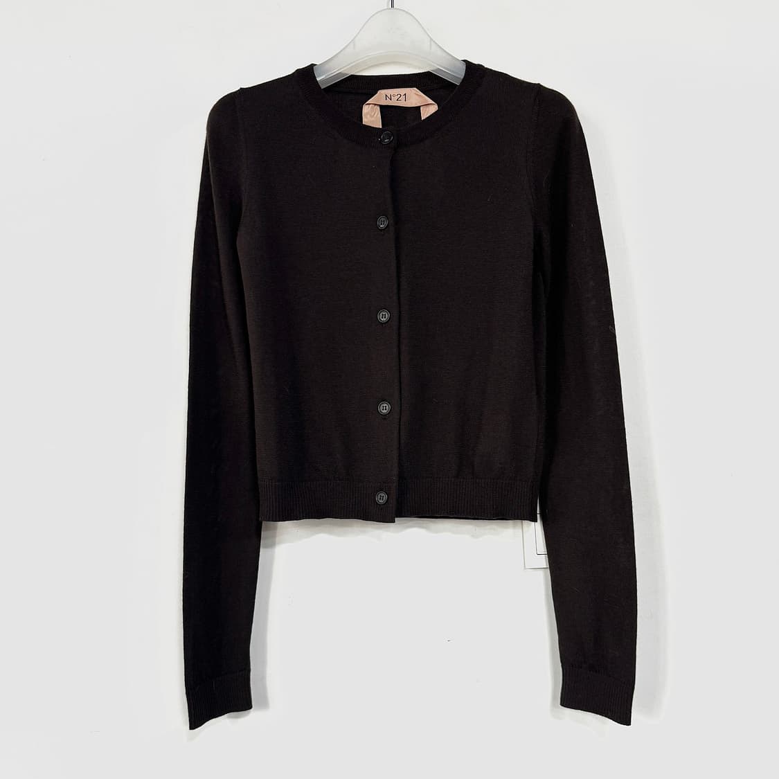 N21 22 크루넥 울 니트 가디건 상품이미지1
