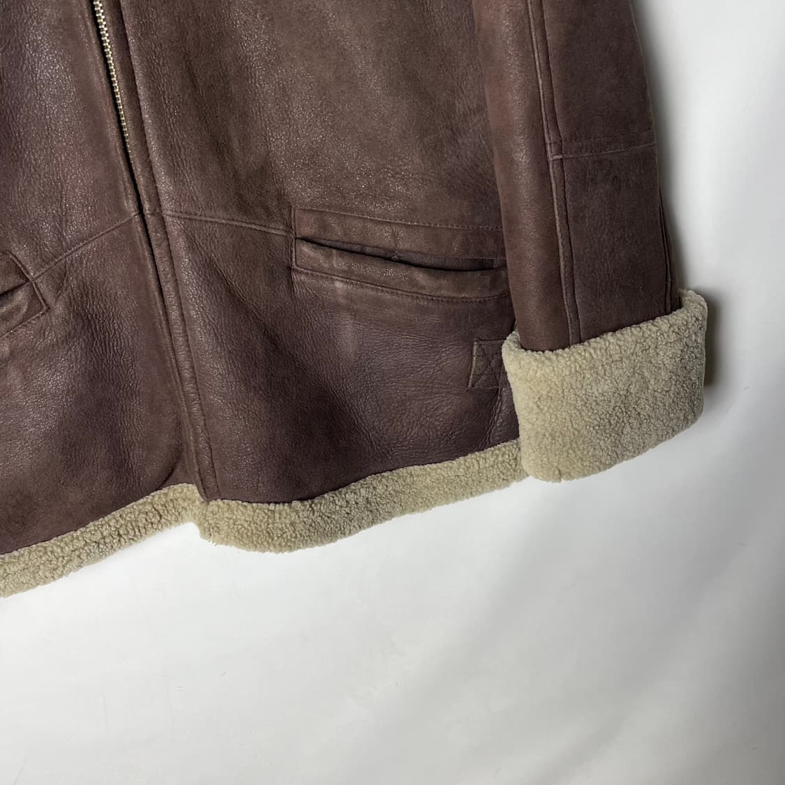 [Gallucci] 빈티지 램스킨 싱글 무스탕 상품이미지3