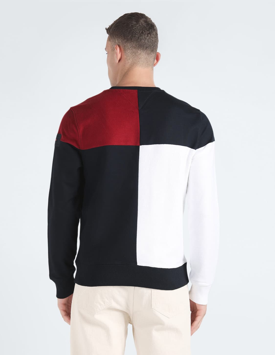 S ) 타미힐피거 컬러 블록 맨투맨 상품이미지2