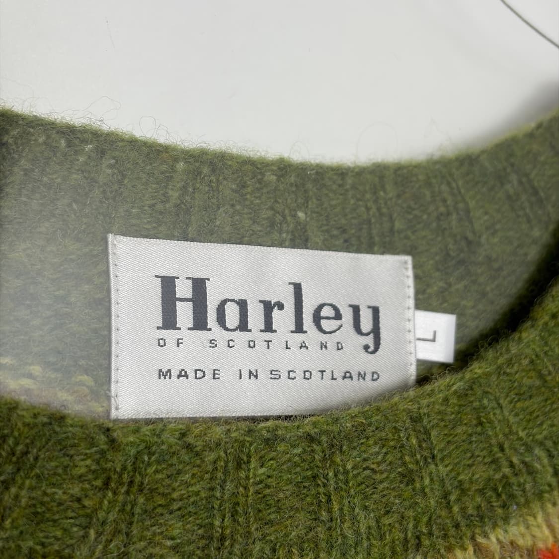 할리오브스코틀랜드 패턴 니트 티셔츠 상품이미지3