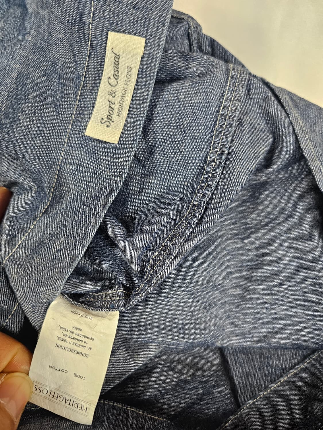 헤리티지플로스데님원피스 상품이미지3