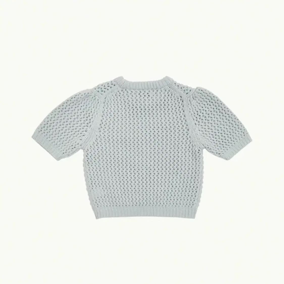 아모멘토 크로셰 니트 톱 BALLOON SLEEVE CROCHET 상품이미지2