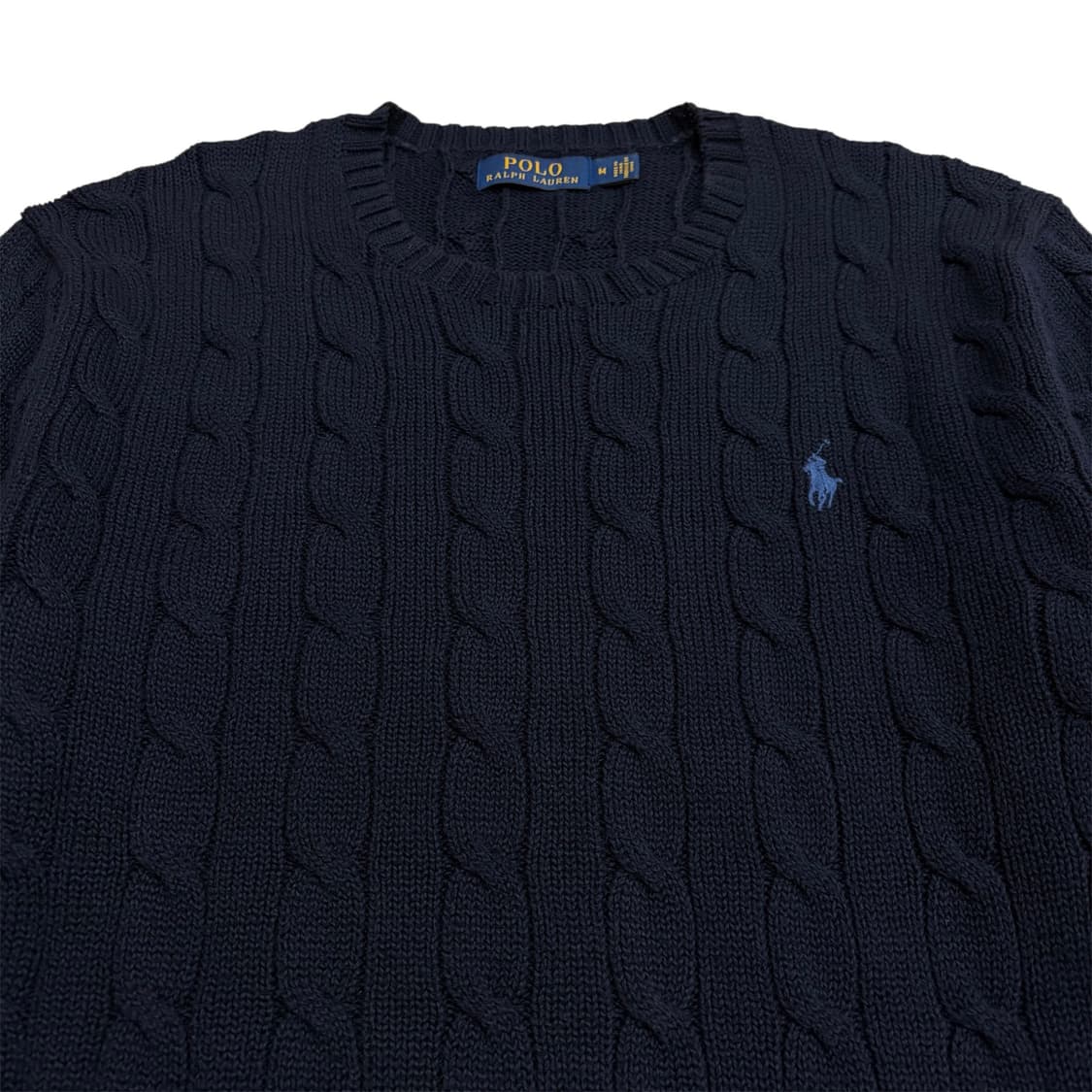 폴로 랄프로렌 네이비 케이블 꽈배기 니트 m 실측 100 L 정도 상품이미지3