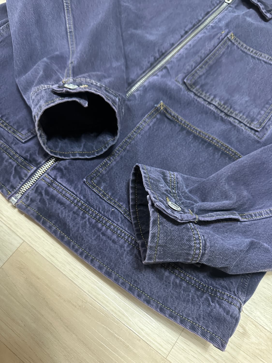 [XL]스투시 데님 워크 자켓 Denim Zip Work Jacket 상품이미지5