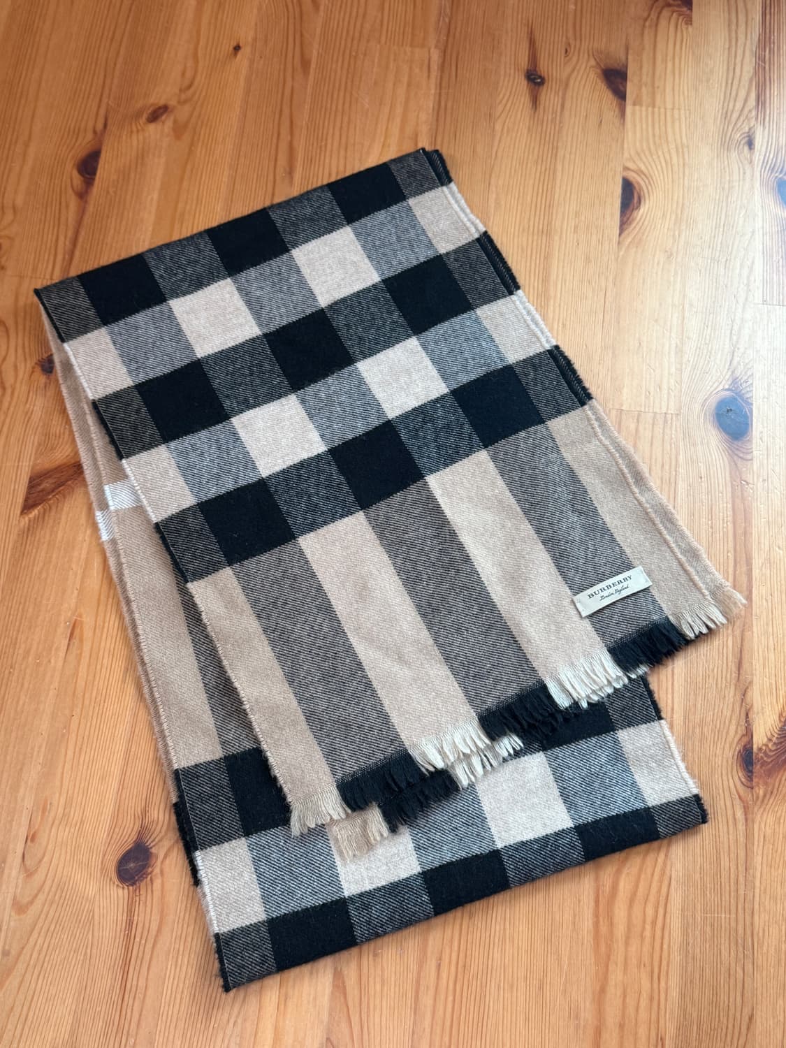 버버리 정품 남성 여성 울 캐시미어 머플러 목도리 상품이미지1