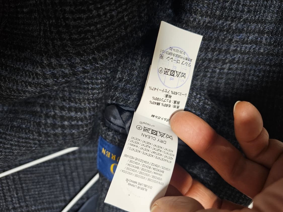 폴로글렌체크울블레이저 상품이미지5