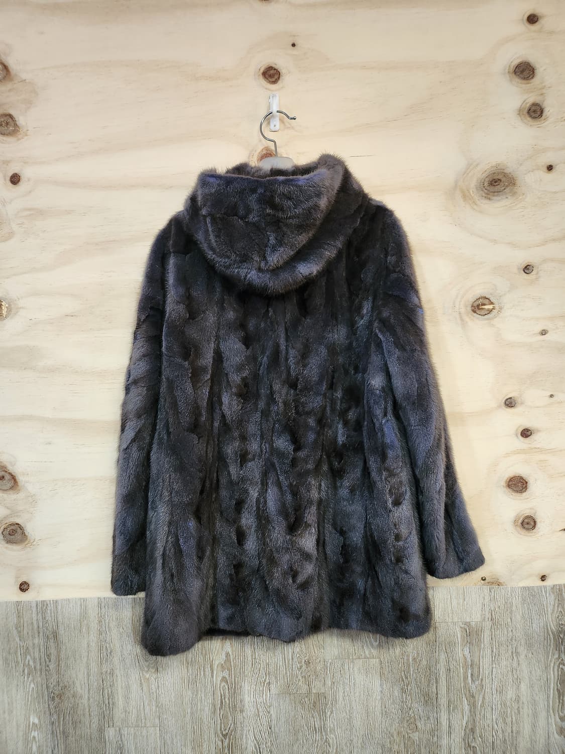 1038) 진도끌레베 하프 후드 밍크자켓 상품이미지2