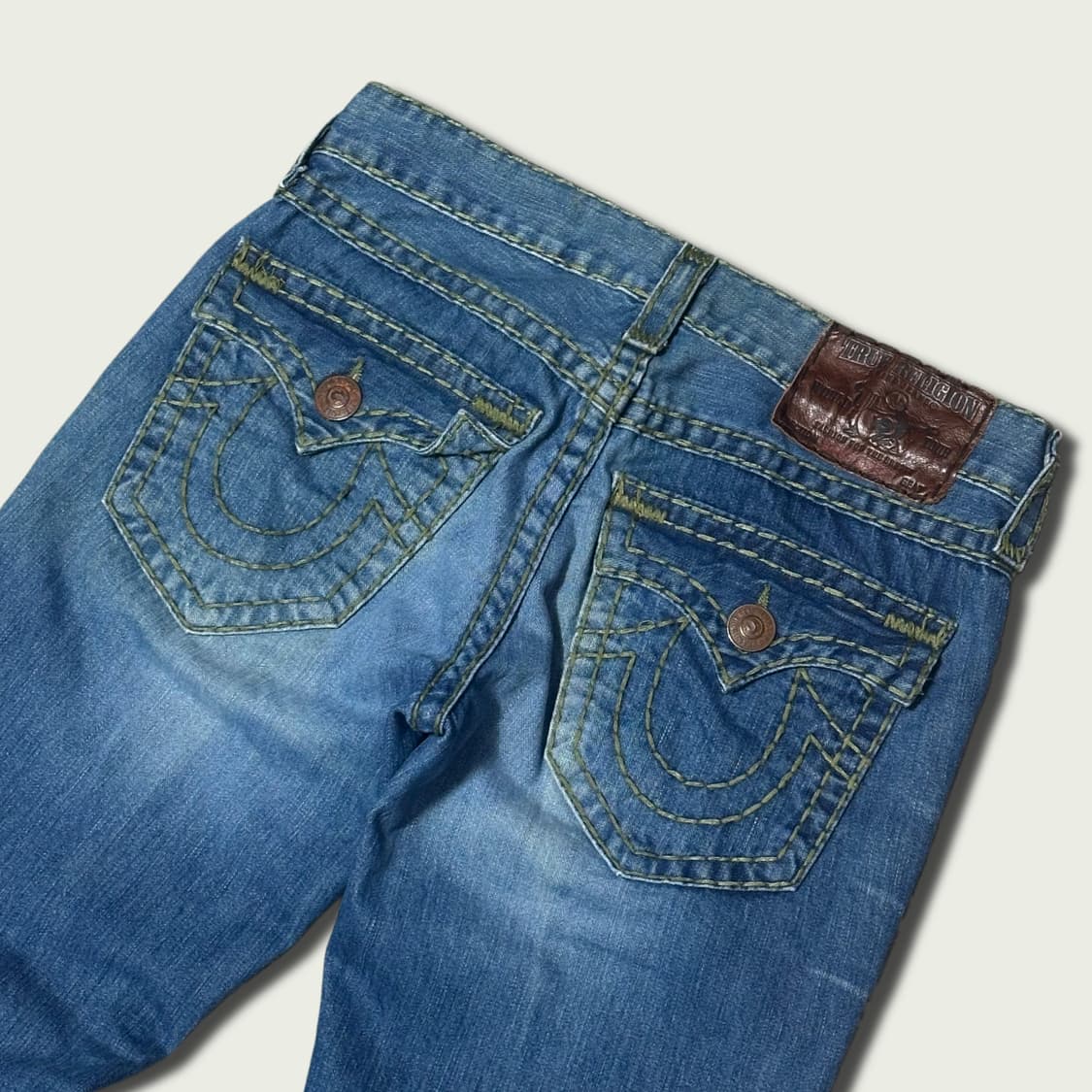 00's 트루릴리젼 리키 슈퍼T 그린 스티치 상품이미지6