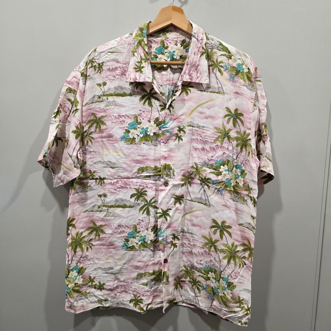 JAPAN 도메스틱 레이온 하와이안 셔츠 상품이미지1