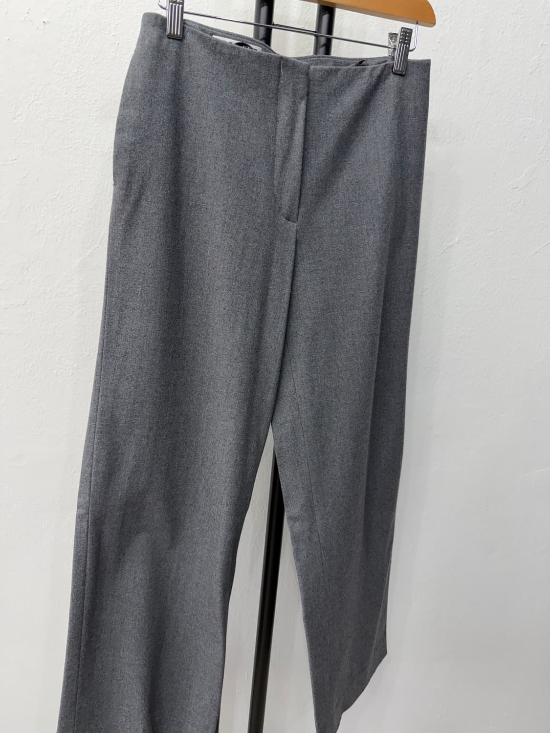 정품) 질샌더 여성 그레이 와이드 슬랙스 팬츠 34(26) 상품이미지2