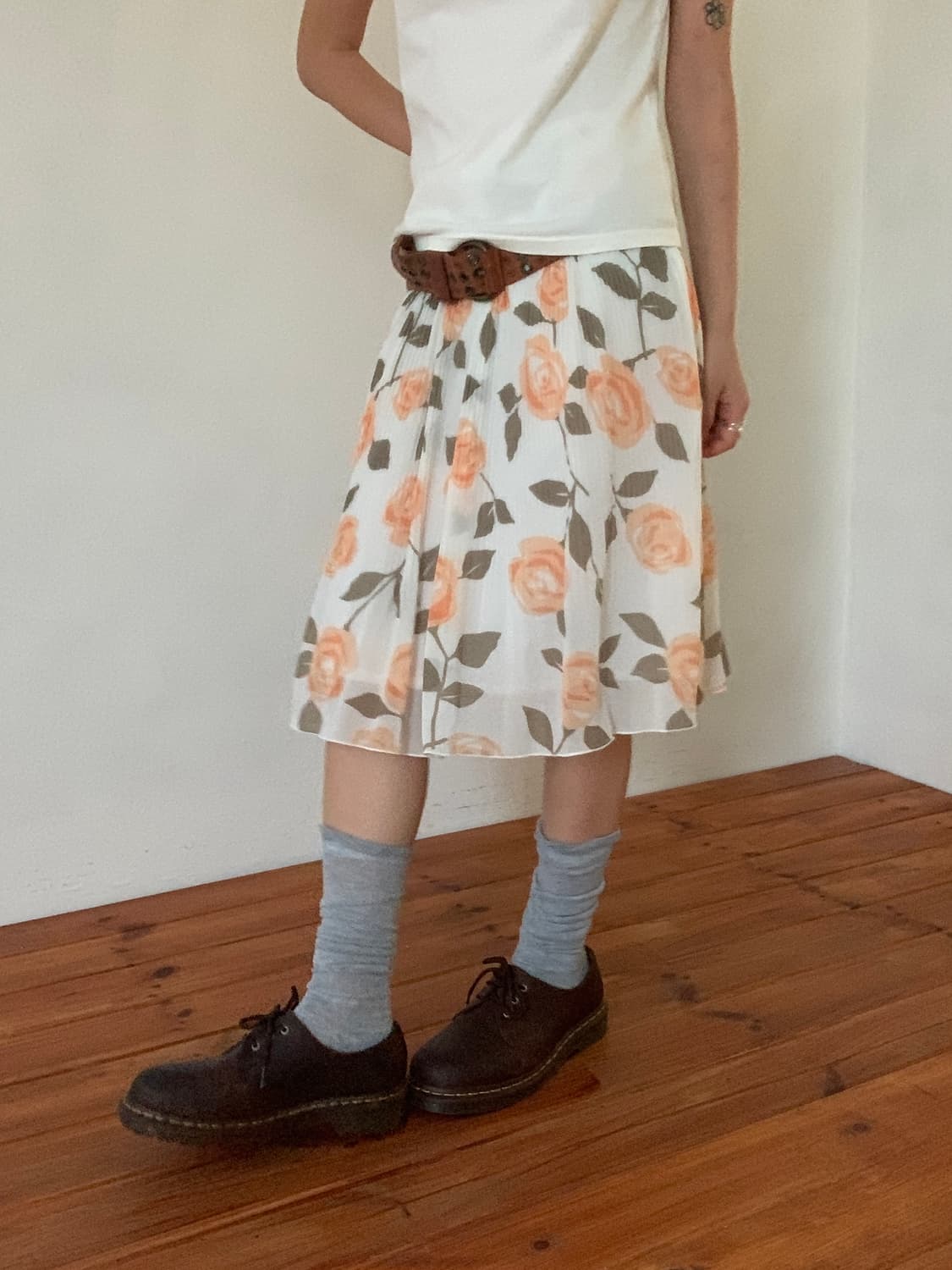 Rose Pleats Skirt 상품이미지2