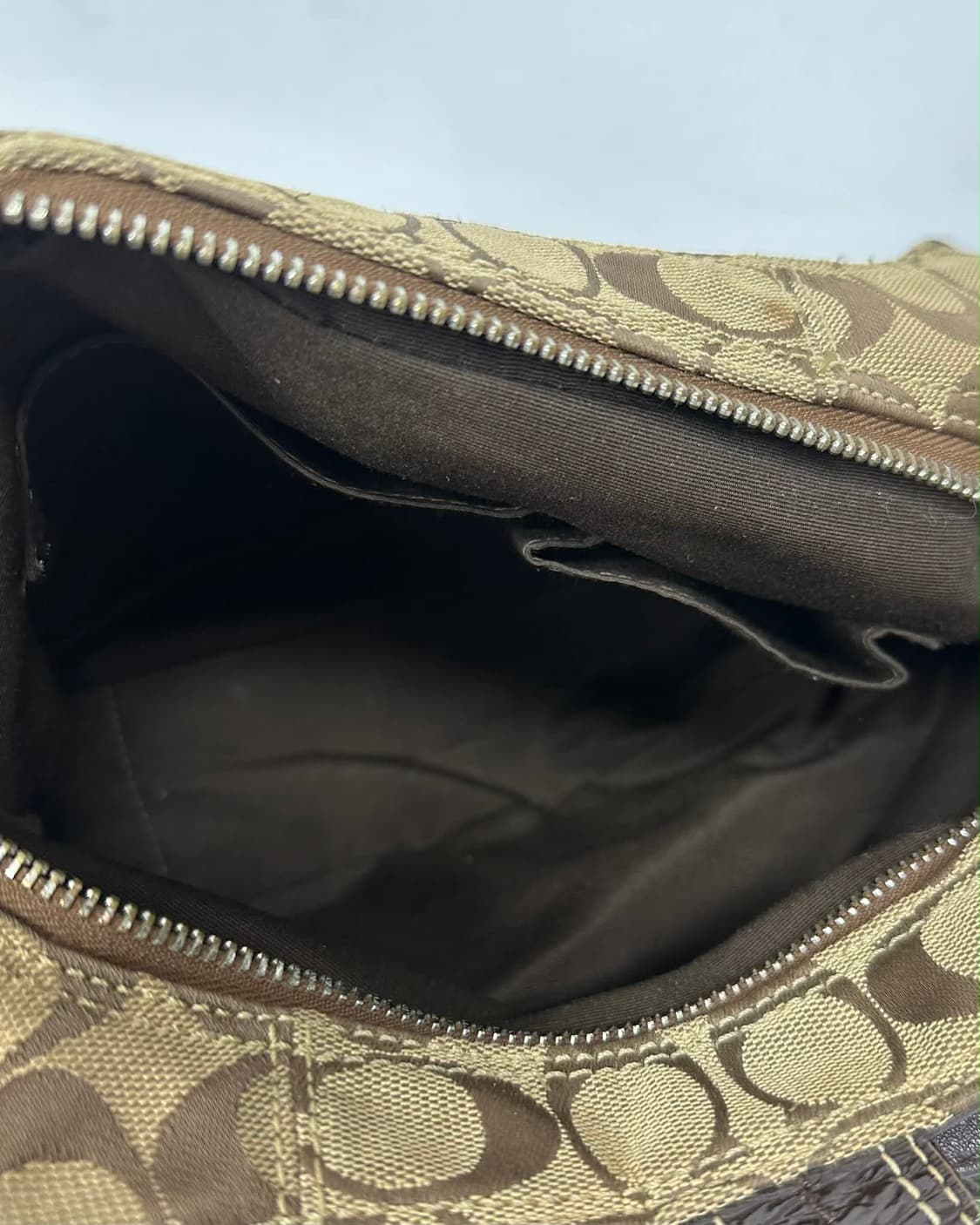 코치 시그니처 빅버클 캔버스 호보 숄더백 상품이미지6