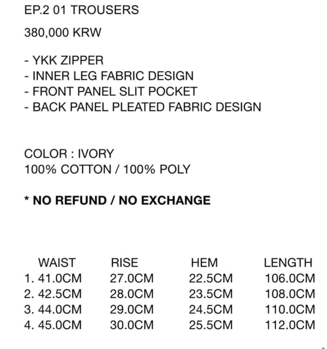 Xlim Ep.2 01 Trousers Ivory 상품이미지8