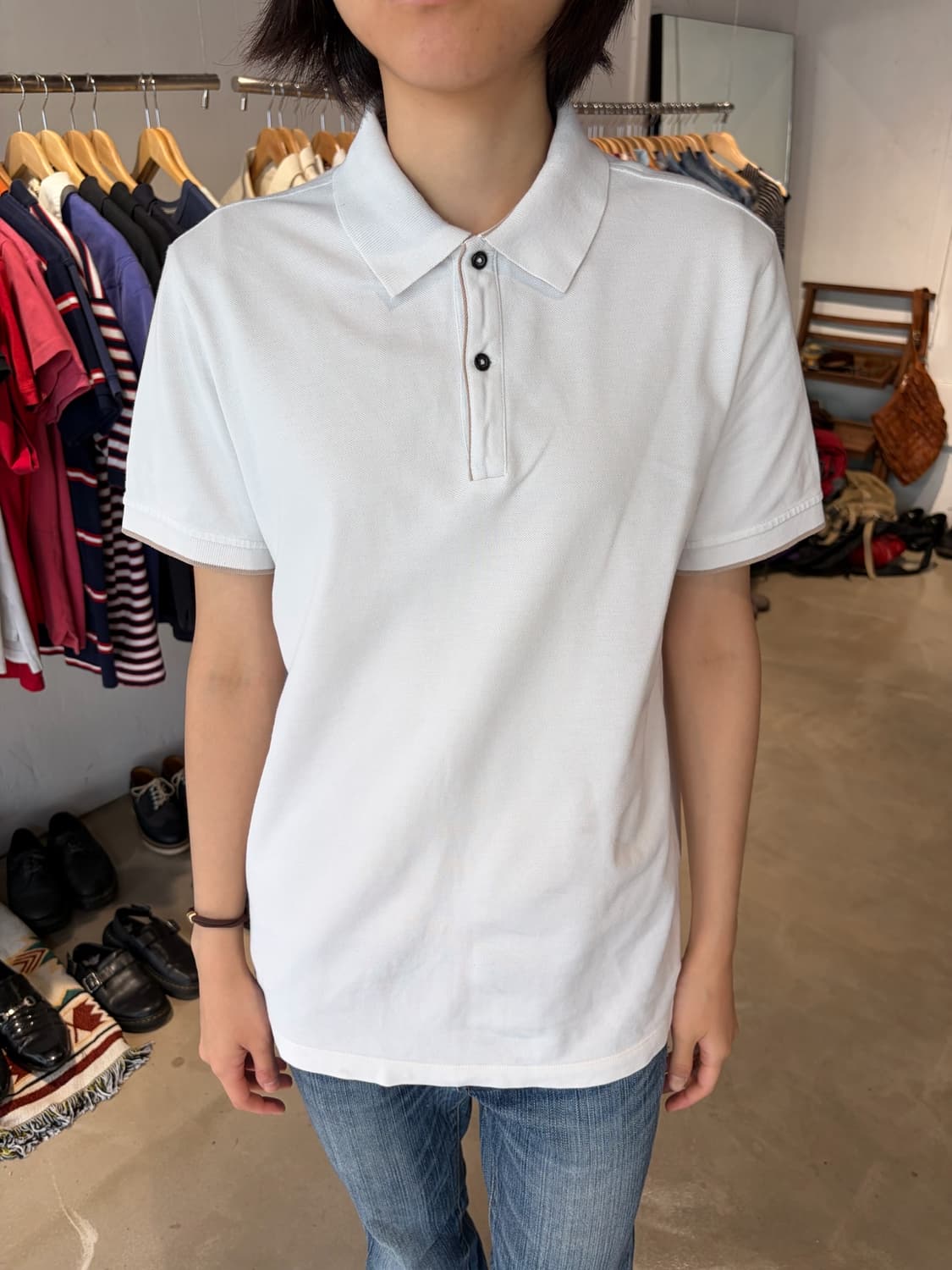 Massimo Dutti 카라 반팔 티셔츠 M 상품이미지2