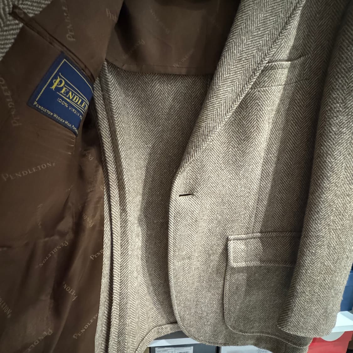 [38R] 미제 🇺🇸 펜들턴 트위드 자켓  상품이미지7