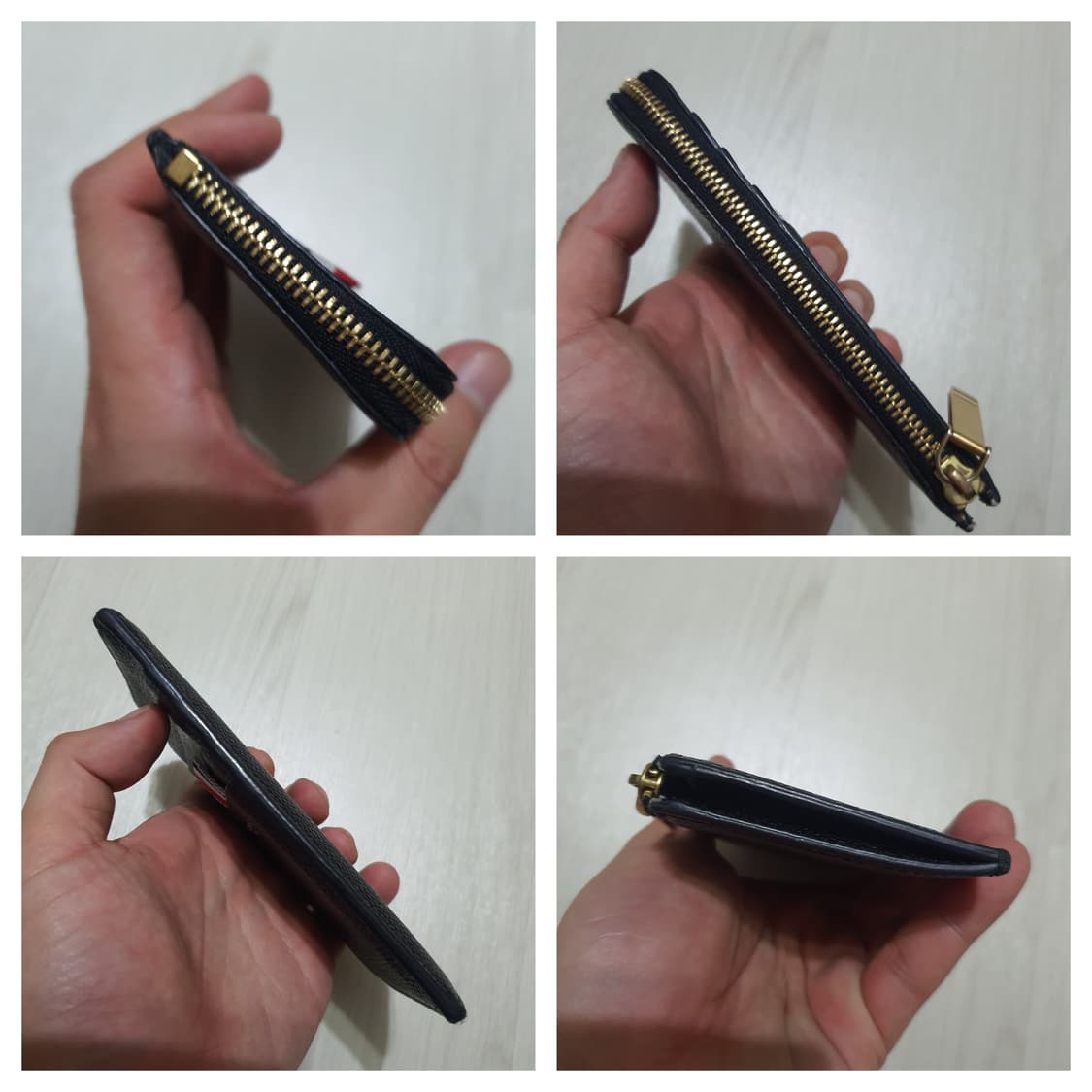 정품 톰브라운 블랙 레더 카드지갑 상품이미지5