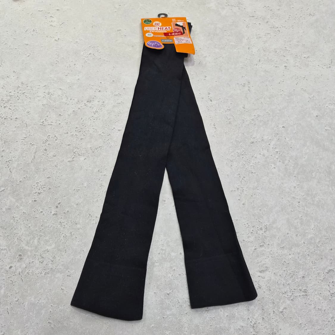 일본 시마무라 FIBER HEAT 발열 블랙 하이삭스 상품이미지1