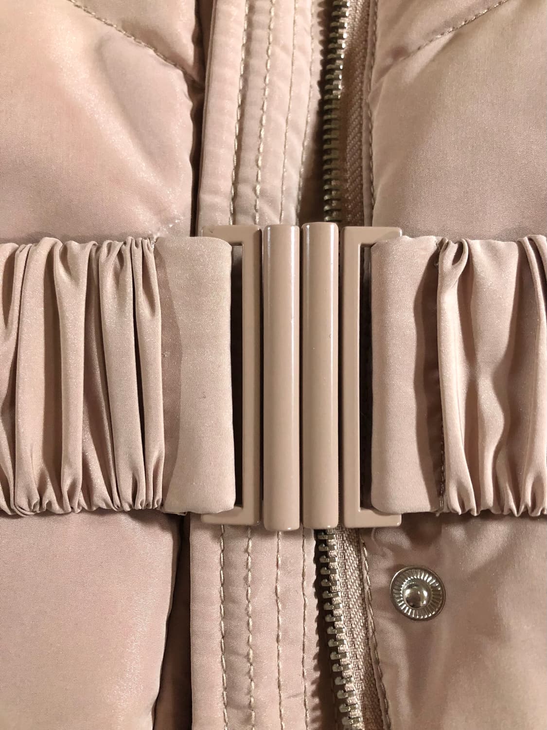 GGPX 벨티드 구스다운 벨트패딩 핑크 상품이미지4